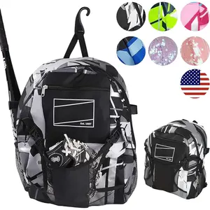 Backpack Equipment Bag |   T-Ball & Youth Baseball / Softball |   Black