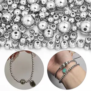 1500 Iron Bead Spacer Beads for DIY Jewelry Making, Clip-On Earring Finders, Craft Accessories, Loose Beads for Handmade Projects