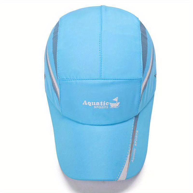 Aquatic SPORTS Quick-Dry Performance Baseball Cap - Multi-color Optional Lightweight with Stylish Sailing Print & Breathable Mesh Back for Outdoor Sports Fishing Hiking & City Walks