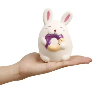 Anboor 4.7 Inches Rabbit Squishies Kawaii Soft Slow Rising Cute Scented Animal Squishys Stress Relief Kids Fidget Toys Decorative Props