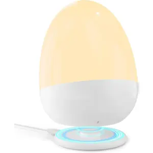 Touch Egg Night Light for Nursery Rechargeable Portable Nightlight Lamp with 1-6H Feeding Timer 3 Color Temperatures Dimmable Ideal for New Moms of Toddlers
