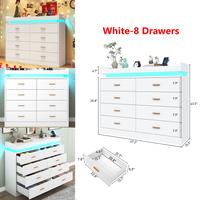 White-(8 Drawers)