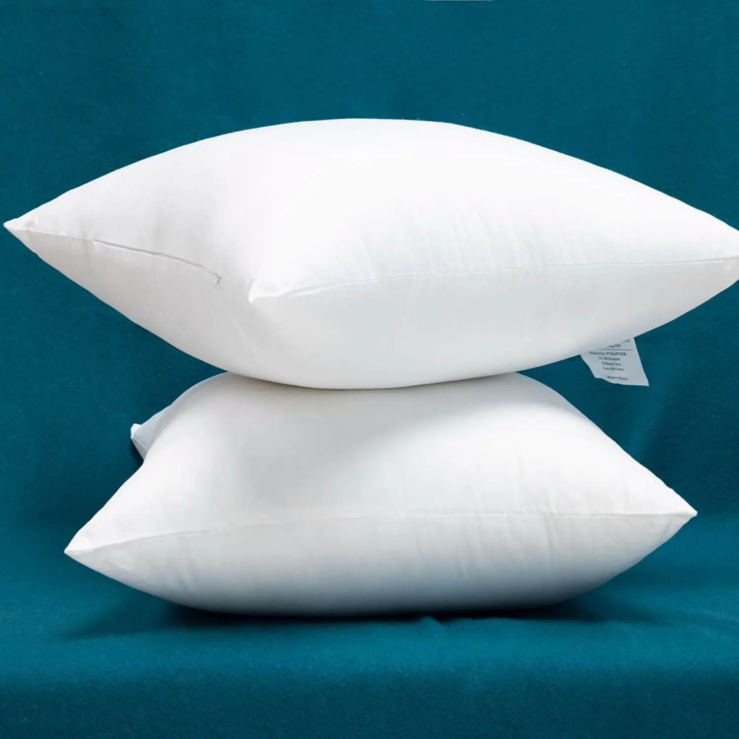 Set of 2 Plump Cotton Throw Pillow Inserts, Down Alternative Filler for Decorative Couch Cushion Covers, 18 x 18 InchesGift