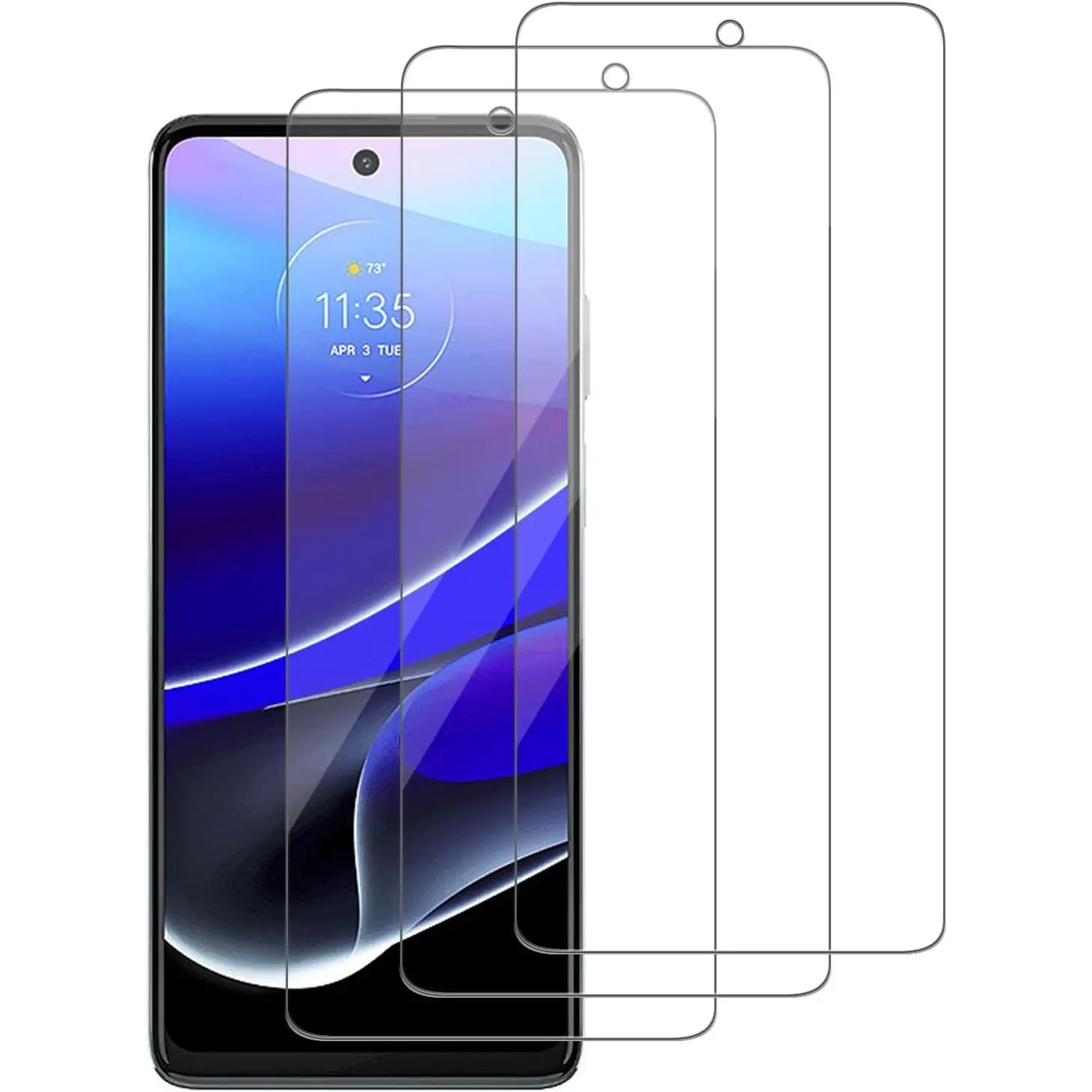 3 Pack for   G Stylus 5G (2022) Tempered Glass Screen Protector, Scratch-Proof, Bubble-Free, Transparent, 9H Hardness,Bubble Free,Case Friendly