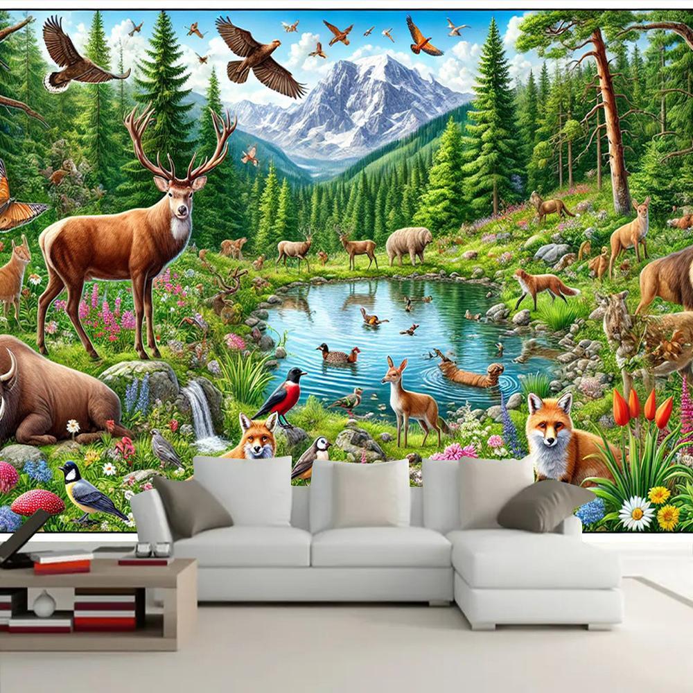 1 PC 2D Flat Artistic Decorative Stylish Modern Polyester Wall Hanging for Interior Home Decoration Indoor Use High Quality Easy Installation