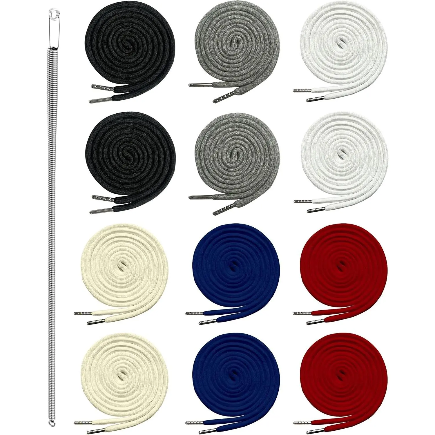 55 Inch Replacement Drawstring Cords with Easy Threader Tool for Sweatpants, Pants, Shorts, Hoodie