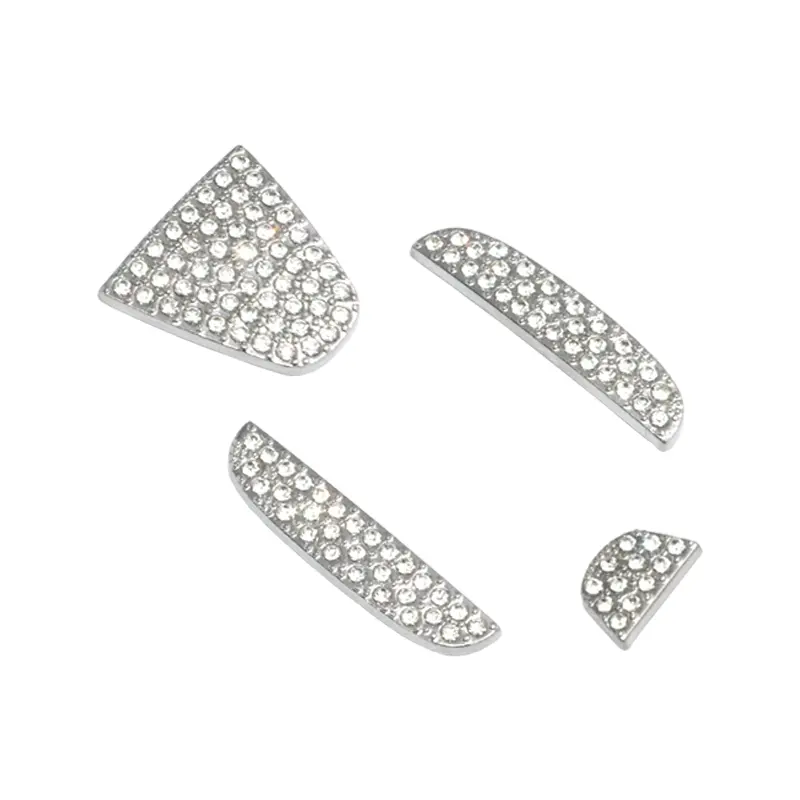 Rhinestone Car Emblem Decoration Cover (1 Set), Car Interior Decoration Accessories, DIY Shiny Bling Steering Wheel Accessories for Honda Civic Accord CRV Odyssey City 2015-2021, Car Accessory