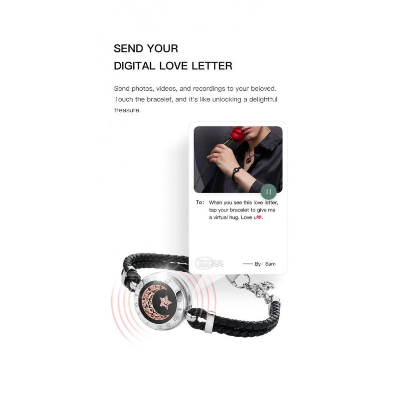 [Creative Gifts]totwoo Long Distance Touch Bracelets with Sun&Moon Functional Love Connect Gift For Boyfriend or Girlfriend or your Family