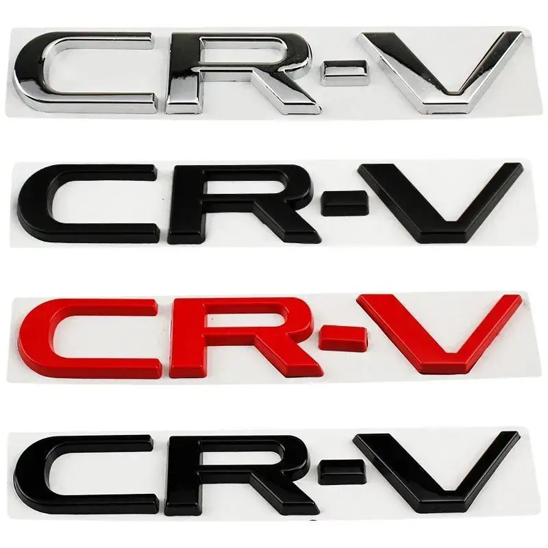 15.4cm Metal 3D Car Stickers Side Fender Badge Styling for  CRV Logo 2023 2024 Rear Trunk Emblem Decal Exterior Accessories