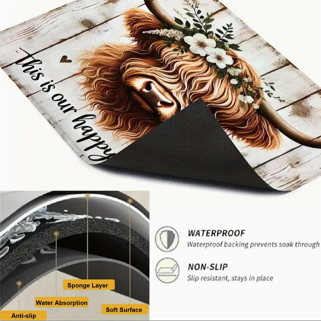 Soft Magnetic Stove Top Protector Pad, Cow Design, Stylish, Scratch-Resistant and Easy to Clean, Multi-Purpose for Any Kitchen, Spring and Summer Home Decor