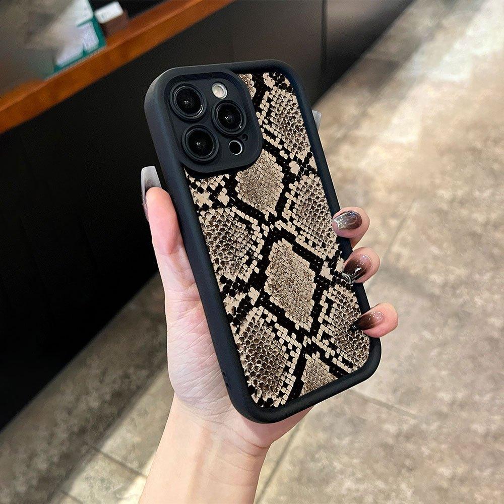 Hot Selling Snake Pattern Cartoon Creative Hot Selling Pattern, New Sky Eye Ladder Mobile Phone Protective Case, Interesting Personality And Chic,Fashionable Trend Men And Women Gift,iPhone 17 E Air Pro ProMax iPhone16 15 14 Plus 13 12 Mini 11 X XS XR