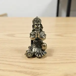 Bronze Color Monkey God Statue Ornament, Resin Material, Home Decor, Living Room Office Decoration, Desktop Mini Sculpture, Car Decor
