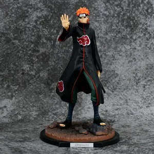 Naruto Pain Tsukuyomi Figure, Classic Susanoo Pose, Akatsuki Cloud Robe, Sharingan and Hair Details, High-Quality PVC, Collectible