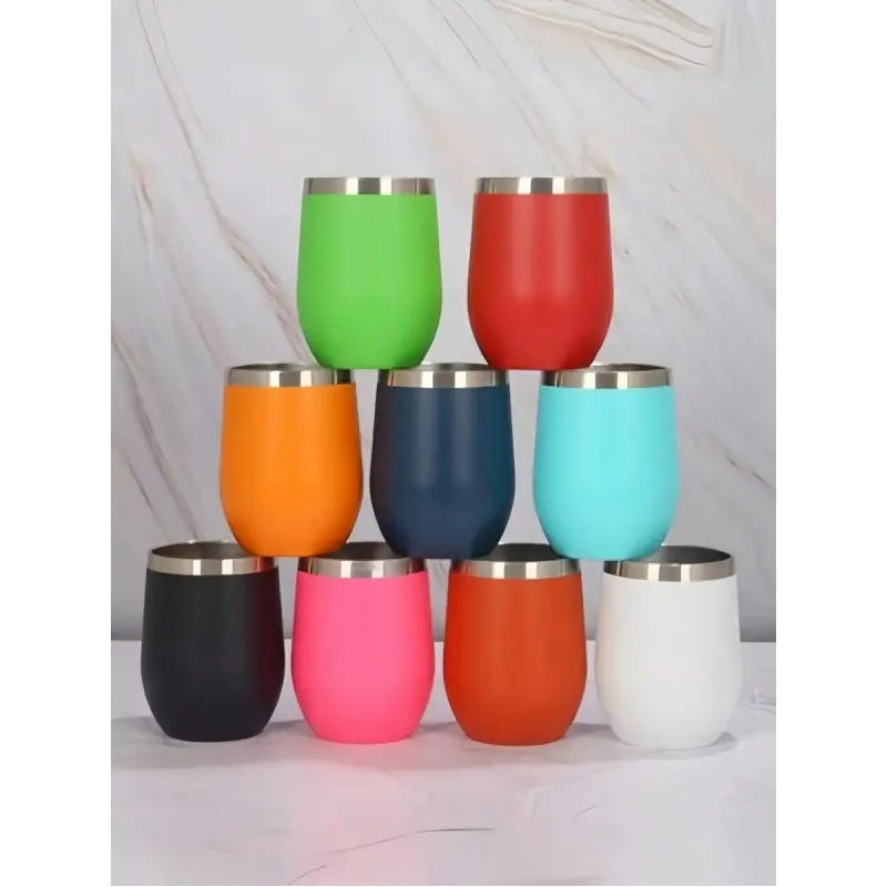 12oz Double-Walled Vacuum Insulated Stainless Steel Travel Mug - Unisex, Portable, Pressurized Lid, Straw-Compatible, Shatterproof, Heat-Resistant, Multicolor Home Party Gift for Hot/Cold Drinks, Cocktails
