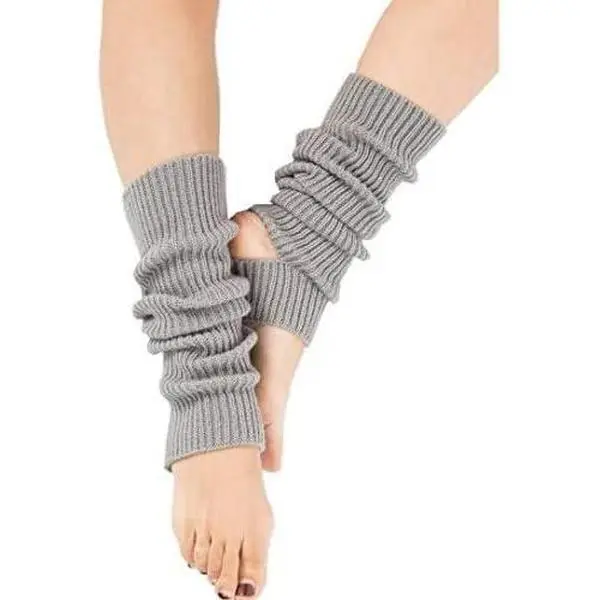 Women's Fashion Toeless Yoga Socks - Universal Size, Christmas, 80s Party Use, Ballet Leg Warmers, Easy to Match, Great Accessories for Events, Workout Training Dance Use, Do Not Bleach (Black)
