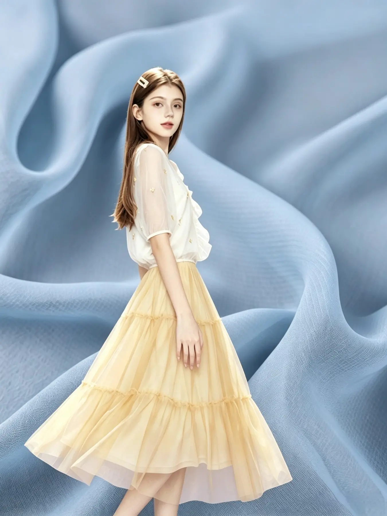75D Chiffon Fabric, 11 Colors Available, 148cm Width, 75gsm, Sold by the yard, Ideal for Dresses and Gowns, Perfect for Formal Wear