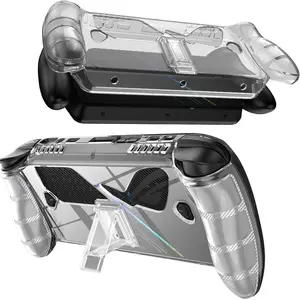 DealsForYouDays Clear Case for ASUS ROG Xbox Ally/Ally X with Stand, Shockproof Anti-Scratch Non-Slip TPU Soft Silicone Protective Grip Cover for ROG Xbox Ally X Handheld Video Game Console with Kickstand, father's day gift, Game Console Accessories