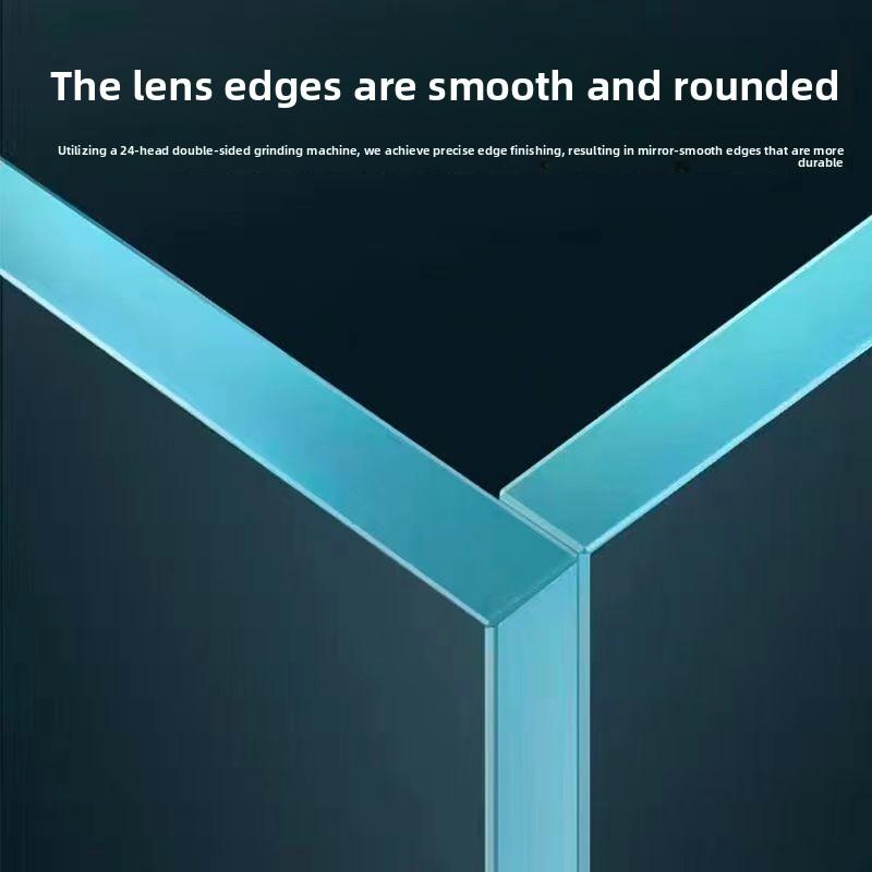 Glass Fish Tank Goldfish Tank Living Room Office Desk Black Coated Right Angle Tempered Ecological Aquascape Low Maintenance Small Hamster