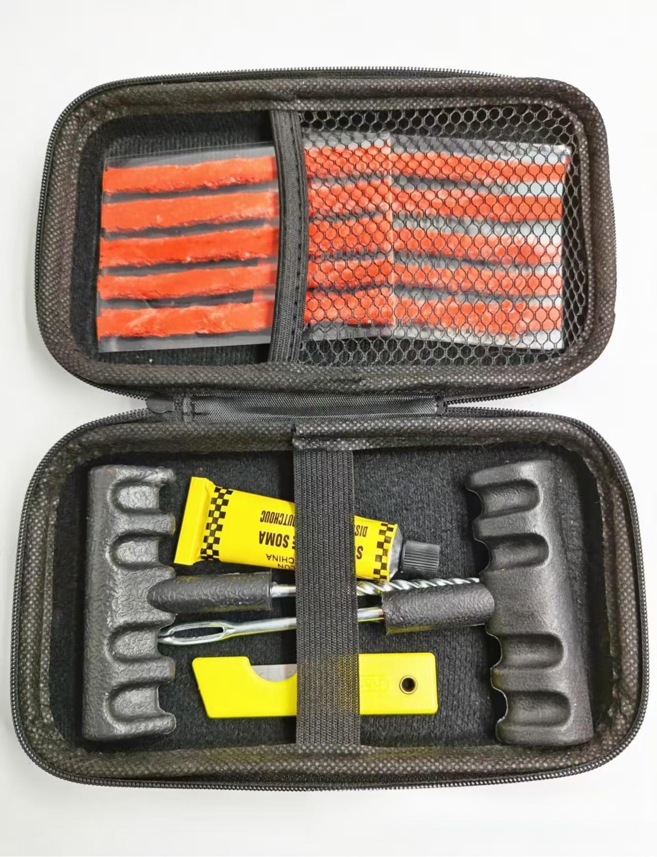 16 in 1 Mountain Bike & Bicycle Tire Repair Kit for Tubeless Tires Motorcycle Electric Vehicle Emergency