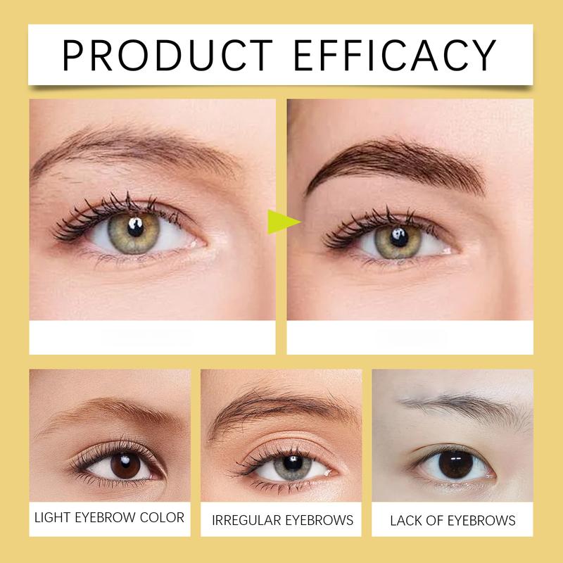 Long-Lasting Defining Brow Gel - Builds Natural Color & Holds All-Day for Sharp, Defined Brows, Smudge-Proof Formula for Customized Looks