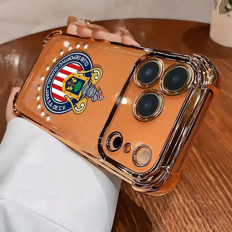 DarlingCase New Electroplated Transparent TPU Airbag Shock-Proof Phone Case Compatible with iPhone 17 Pro Max 16 15 14 13 12 11 Pro Max Stylish and Durable Protection for Your Device