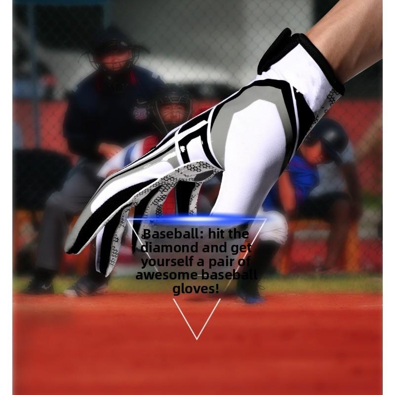 Training gloves Rugby gloves, outdoor silicone non-slip all-finger softball sports baseball gloves Waterproof Touch Screen