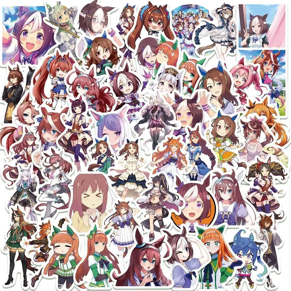 10/30/50pcs Anime Uma Musume Pretty Derby Game Graffiti Stickers Cartoon Decals Laptop Skateboard Motorcycle Decoration Sticker