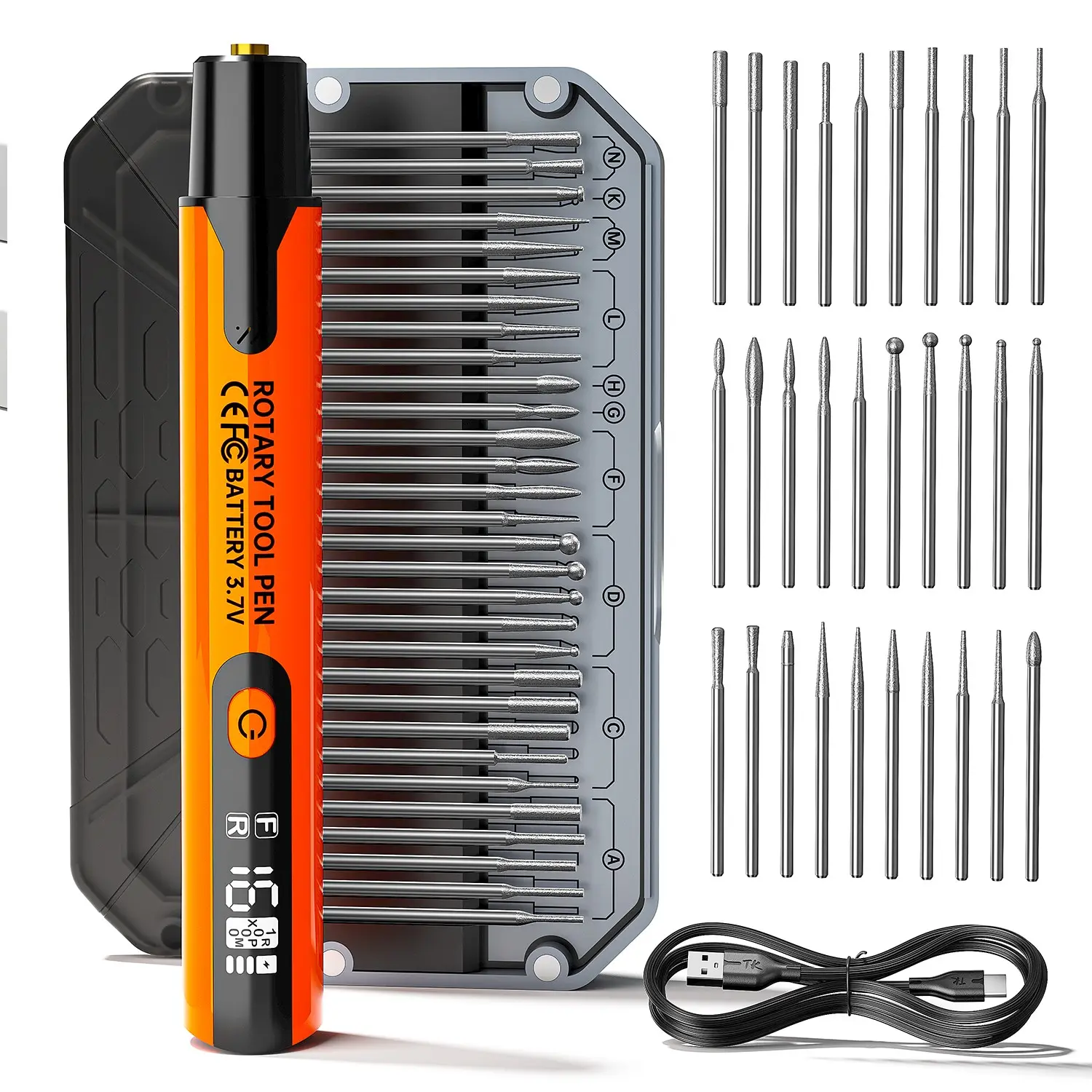 Wireless Rotary Professional Power Tool, Silent Fan, Strong Heat Dissipation, LED Work Light, Ideal for Polishing, Drilling, Engraving