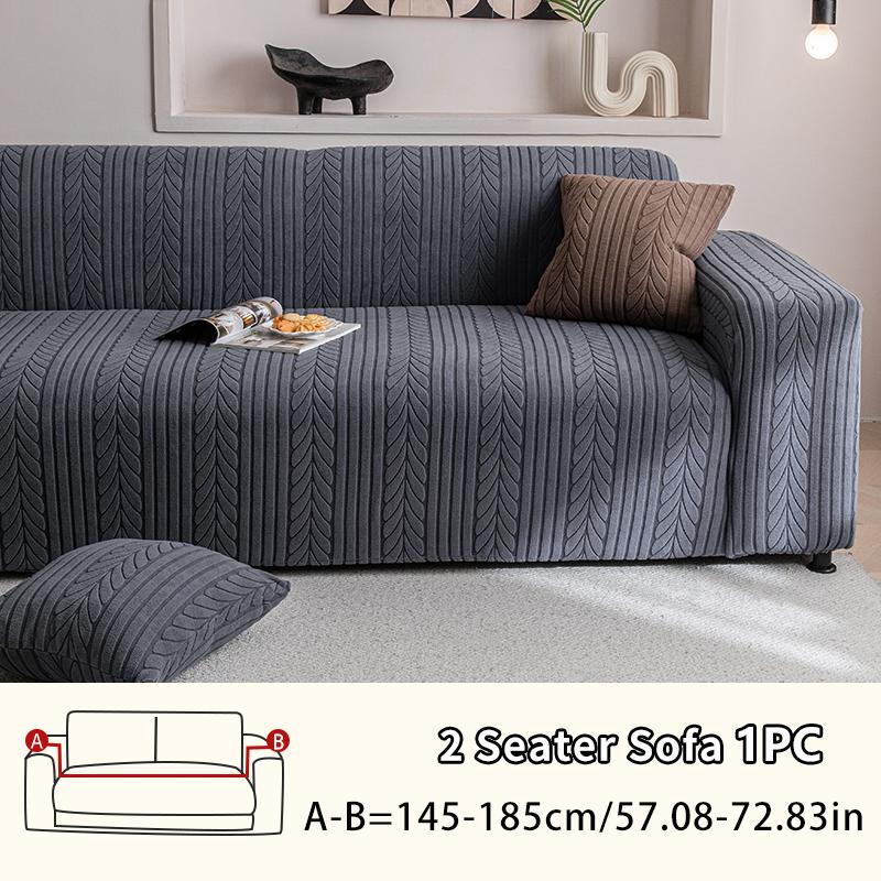 High-Density Thickened Sofa Cover with Leaf Pattern, Easy-Clean Pet-Resistant Protector, Durable Furniture Protection, Universal Sofa Protector