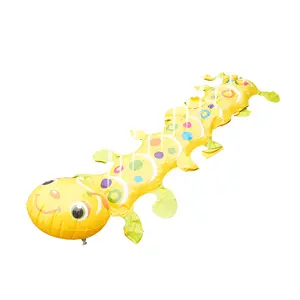 Giant Caterpillar Sprinkler Mat Kids Summer Backyard Water Toy 140cm Inflatable Splash Play Pad Large Inflatable Outdoor Lawn Toy