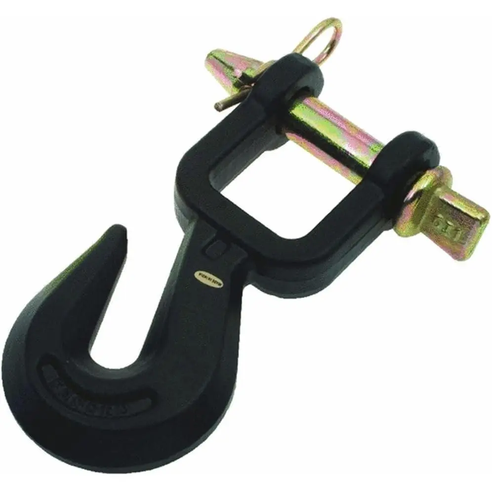 SpeeCo 9K-Lb. Tractor Drawbar Grab Hook, Black Drawbar Chain Hook