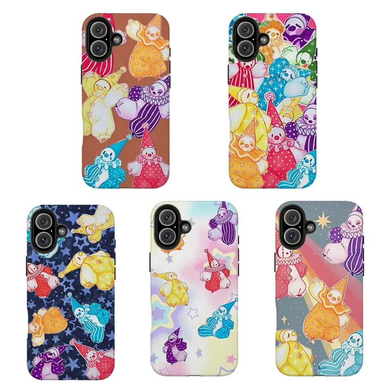 Cute Clown Doll Phone Case,Soft Coquette Girly Cover,for iPhone 17 16 15 14 13 12 11 8 7 Plus Pro Max/X/XS/XR and for Samsung S21 S22 S23 S24 S25 S26 Fe/Plus/Ultra,The Best Gift for Yourself, Partner,Friends, and Family, Phone Accessor