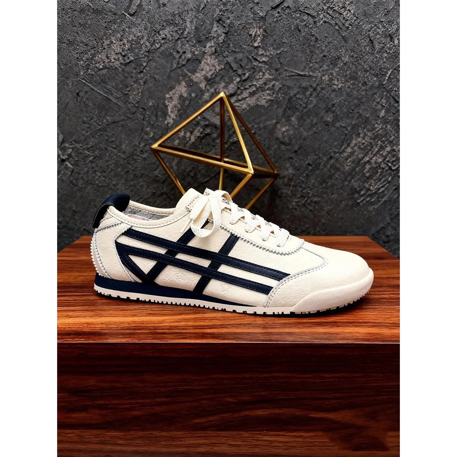 Men & Women Trendy Casual Athletic Walking Shoes, Sneaker, Sports Shoes, Comfortable Leather Striped Design, Easy Slip-On Zero Drop, Lightweight All Season Footwear, Trendy Walking Sneakers