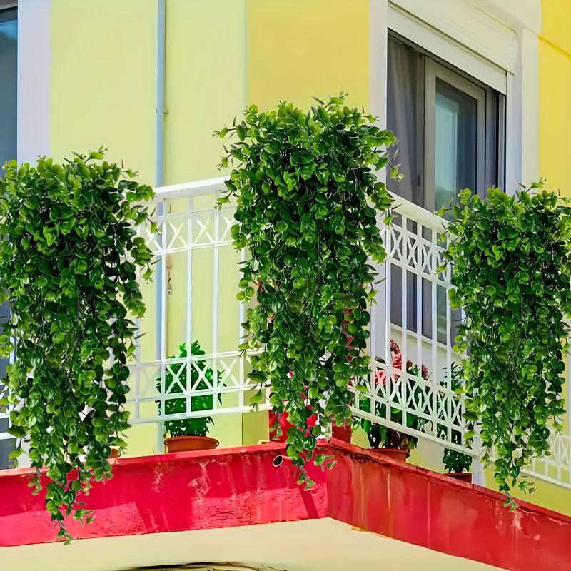 4 realistic artificial ivy vines - UV-resistant artificial hanging green ferns, suitable for indoor and outdoor decoration, wall art, courtyard and porch greening, indoor green decoration | decorative leaves greenery decor
