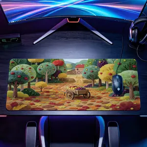 Mystical Purple Tiger In Moonlight Castle Mouse Pad NonSlip Rubber Pad Desktop Decoration Drotection Pad Washable Lock Edge MultiSize Premium Multipurpose Mousepad For Home Office Gaming Desk Gift for Family and Friends Excellent Quality And Vivid Detail