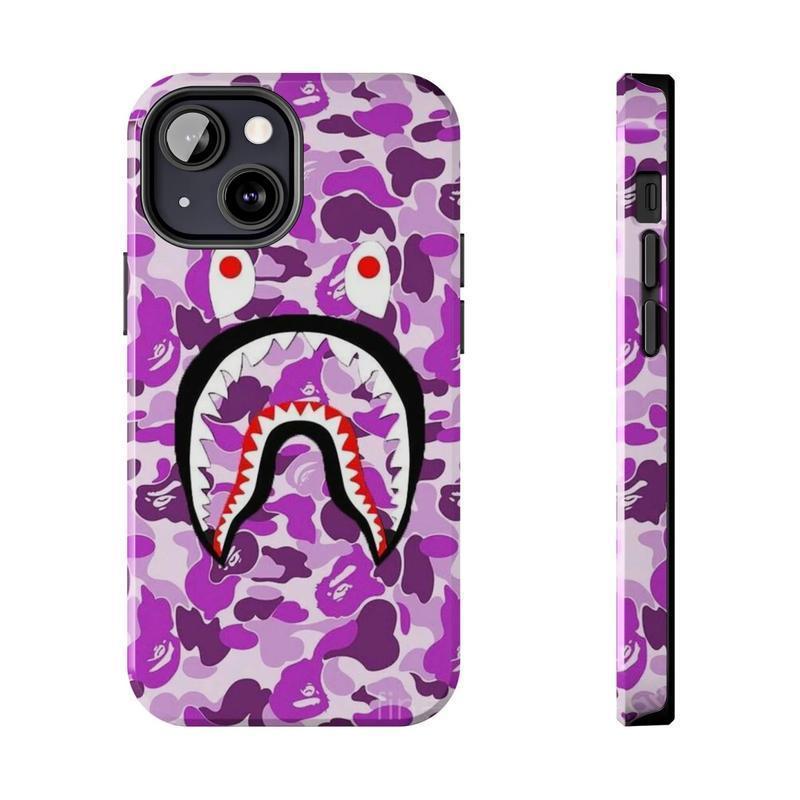 Shark Camo Collage Phone Case, Camo Shark For  iPhone 17 16 15 14 13 12 11 X XS Pro Max, Army Phone Case, The Rookie TV Series Movie  Inspired by the act