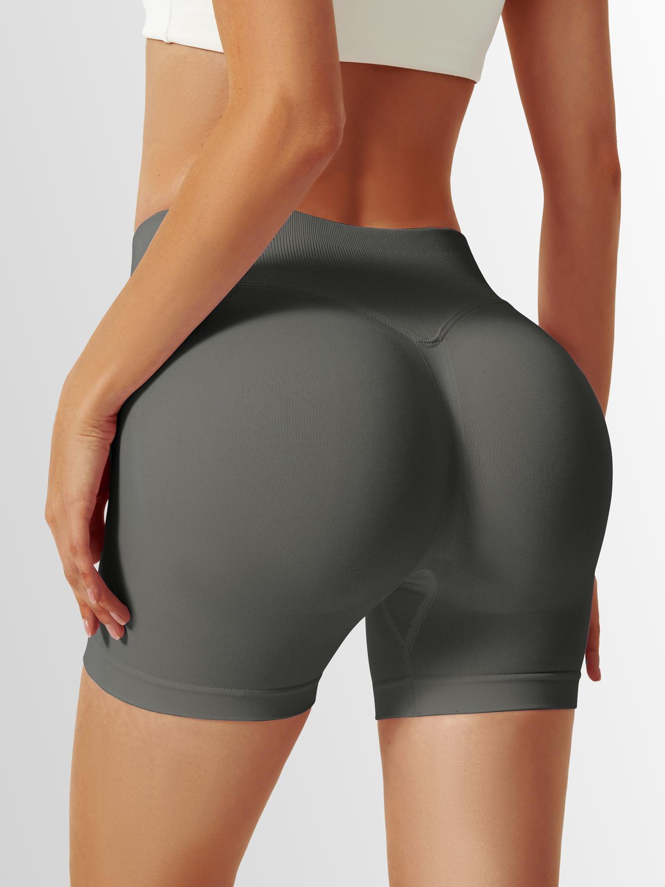 Women's Solid Color High Waist Boyshorts, Breathable Comfortable High Waisted Seamless Panty for Daily Wear, Ladies Underwear for All Seasons, Solid Color Knicker, Breathable Panties