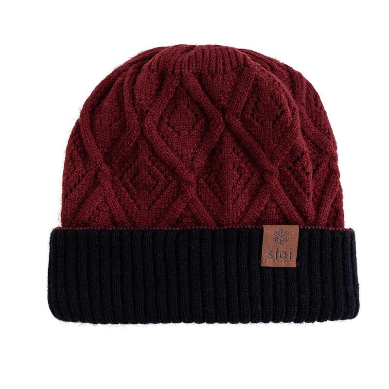 New Women Fashion Slouchy Winter Hats Various Wearing Method Reversible Beanie Hat Thick Knitted Hats