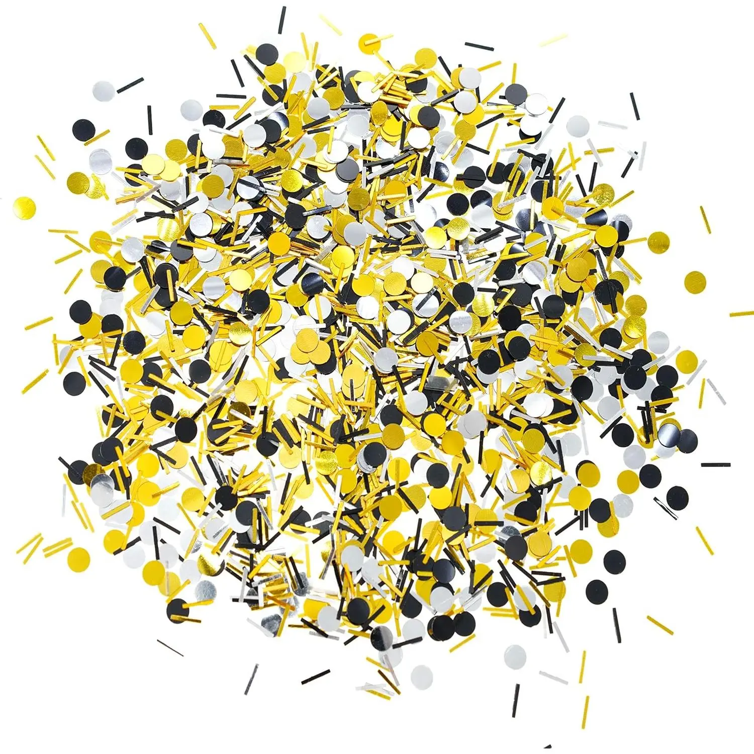 Black  Party Table Confetti - Wedding Anniversary Bachelorette Graduation Party  Shower Birthday Party Foil Metallic Sequins Sprinkles Confetti Decorations, 60g