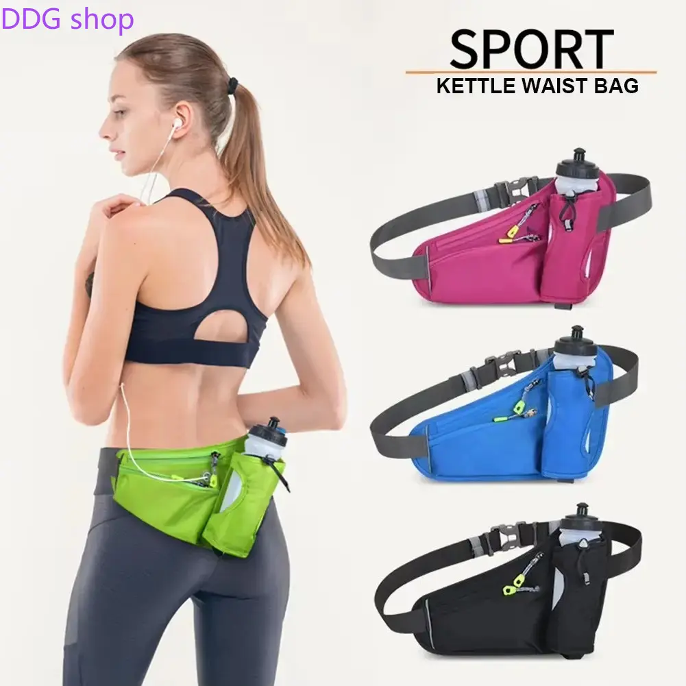 Unisex Outdoor Running Waist Bag for Runners - Waterproof, Adjustable, Lightweight, Multi-purpose Belt Bag with Water Bottle Pouch, Ergonomic Bounce-free Design, Ideal for Jogging, Cycling, Everyday Use, Great For Jogging, Lightweight Belt Bag