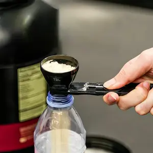 Protein Powder Sliding Spoon, Powder Funnel Scoop, Coffee Accessories, Coffee Bar Essentials, Coffee Equipment, Coffee Scoop for Ground Coffee & Funnel for Reusable K Cup Refillable Coffee Pods, Coffee Measuring Spoon 2 Tablespoon Capacity