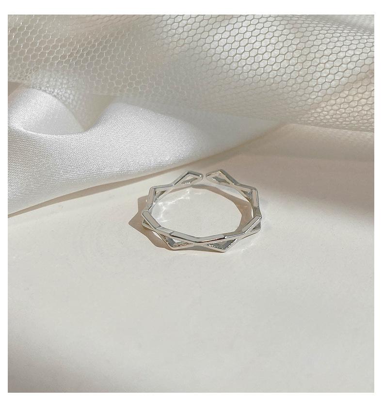 Chic Rhombus Cut Ring Stack| Trendy Index & Middle Finger Set