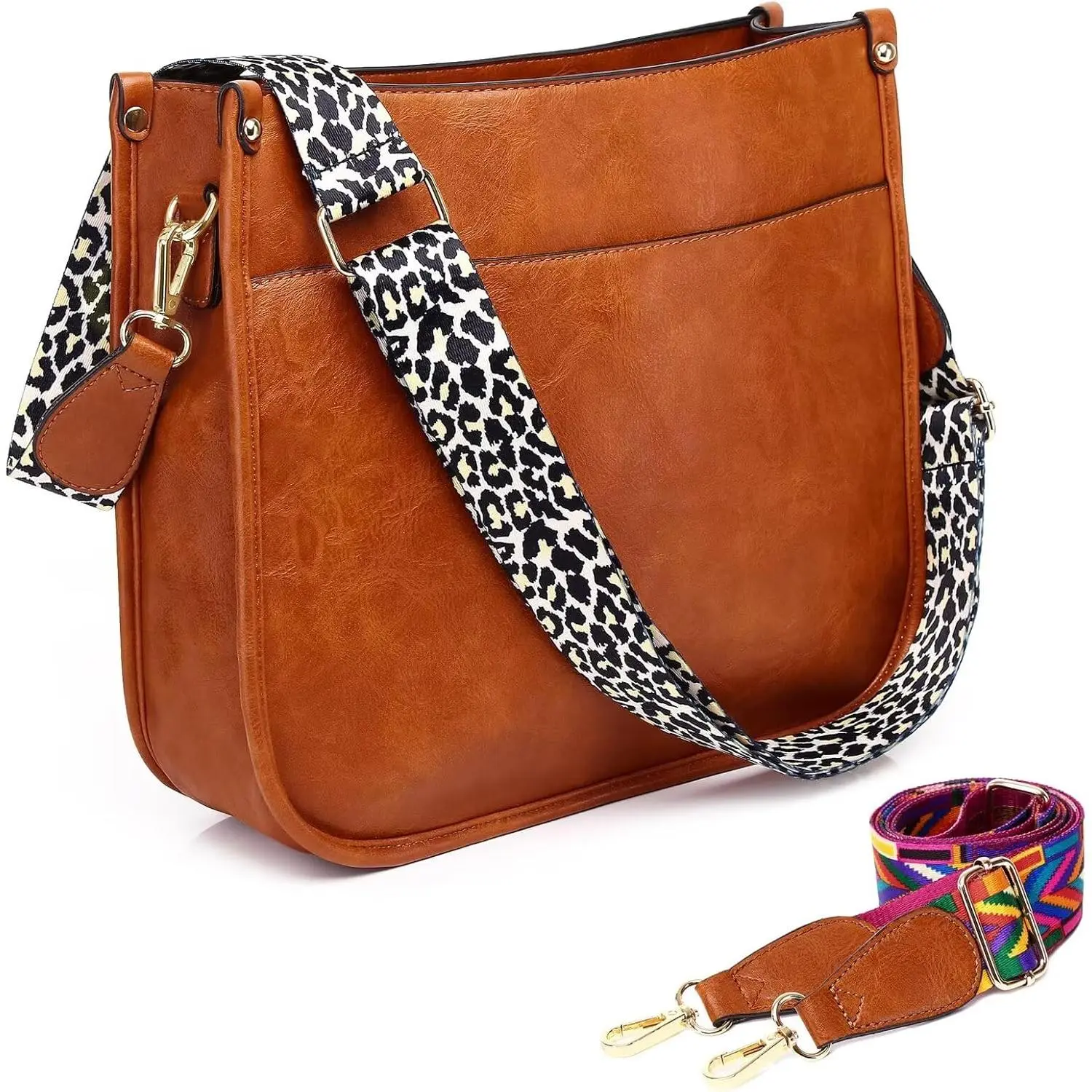 Crossbody bag, crossbody wallet with guitar strap, handbag/shoulder bag with zipper pocket