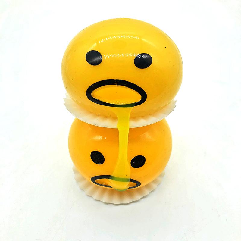 Vomiting Egg Yolk, Stress Relief Squeezing Toy, Hot Selling Small Toy