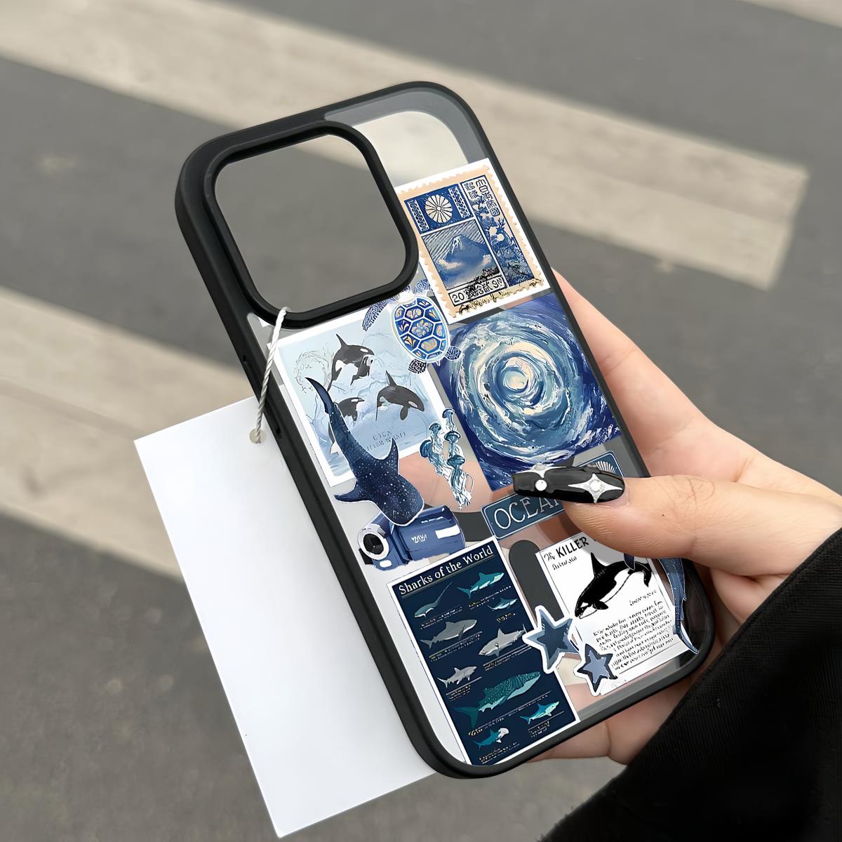 Whale Shark Pattern Clear Magnetic Phone Case, Compatible with MagSafe Silicone Bumper Protective Cover For iPhone X 11 12 13 14 15 16 17 Pro Max Plus