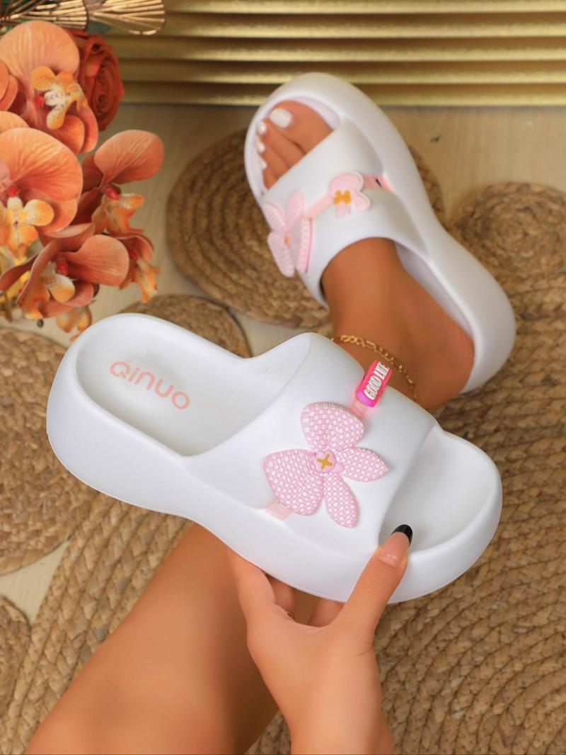 Women's Bowknot Design Slippers, Casual Soft Comfortable Slippers, Non-slip Beach Slippers, Lightweight Slippers for Indoor & Outdoor Wear, Walking Shoes