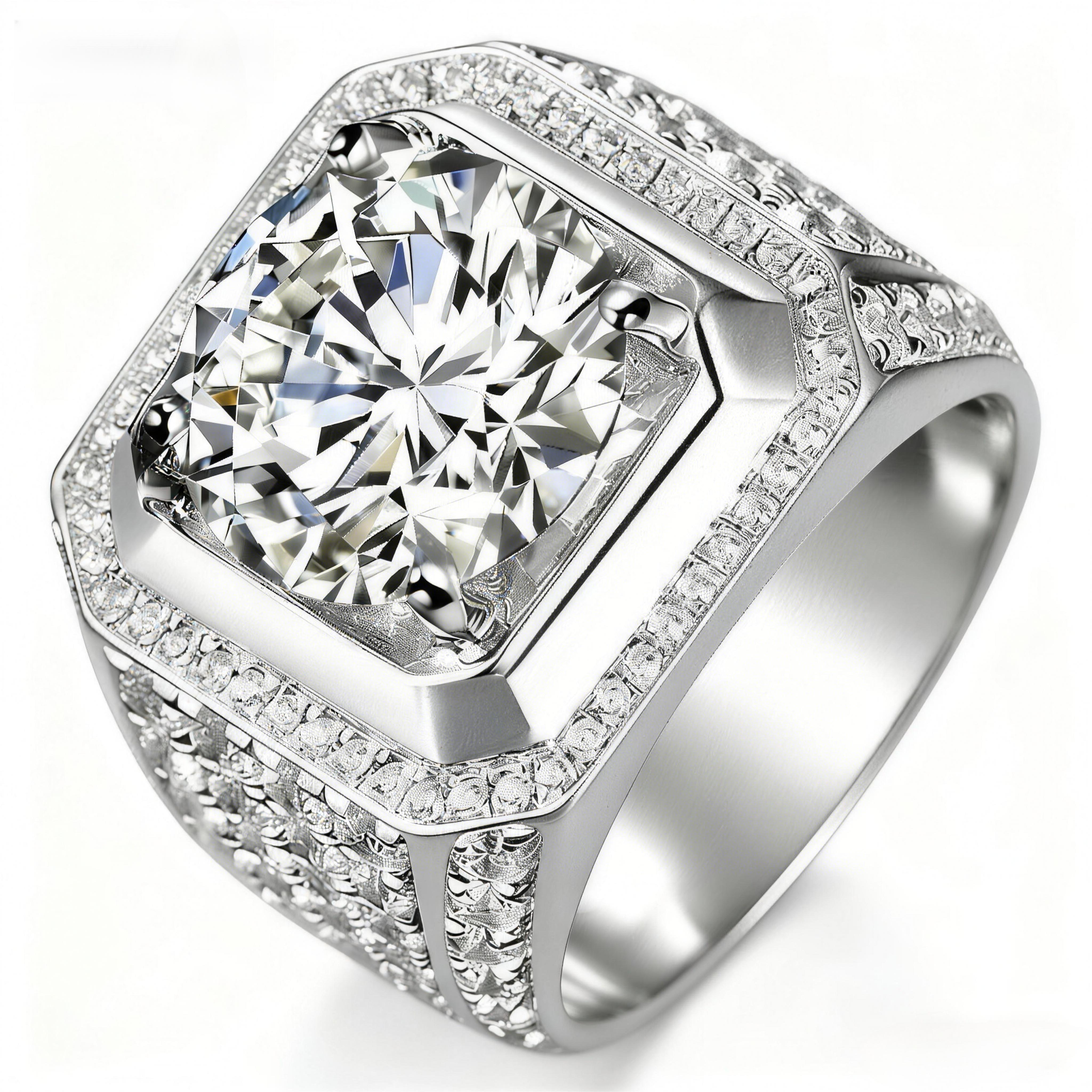 1–3 Carat Lab Grown Diamond Men’s Ring, Real Diamond Look, D Color VS, Real Gold Promise Ring for Him men's valentine's gifts 1–3 Carat Lab Grown Diamond Men’s Ring, Real Diamond Look, D Color VS, Real Gold Promise Ring for Him men's valentine's gifts