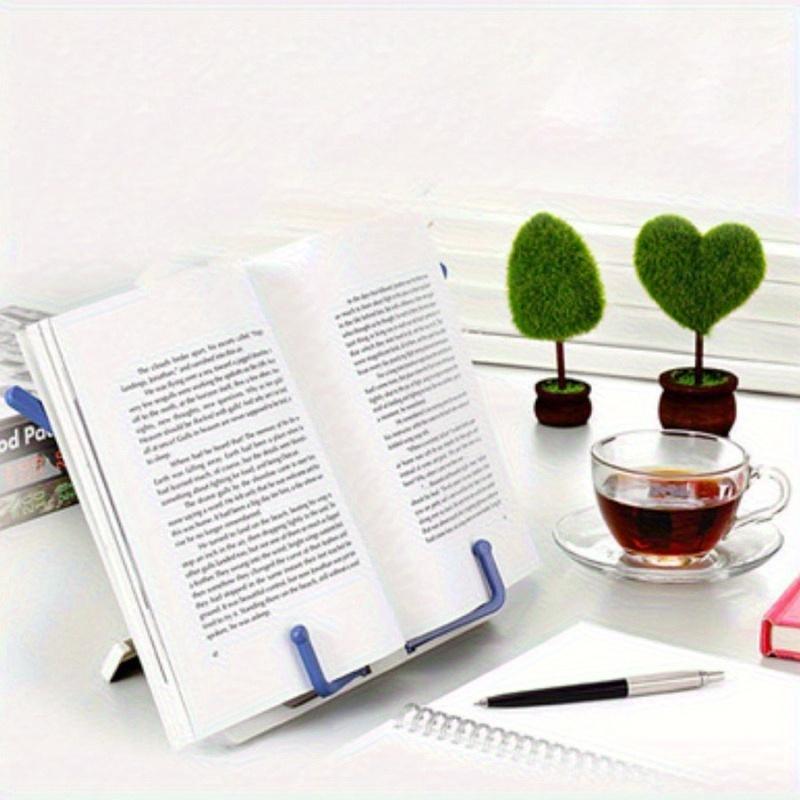 2pcs Adjustable Reading Book Stand - Ergonomic Bookends for Reading, Study, Music Score, Textbooks, Drawing & More - Space-Saving, Multi-Angle, Durable, and Portable Holder