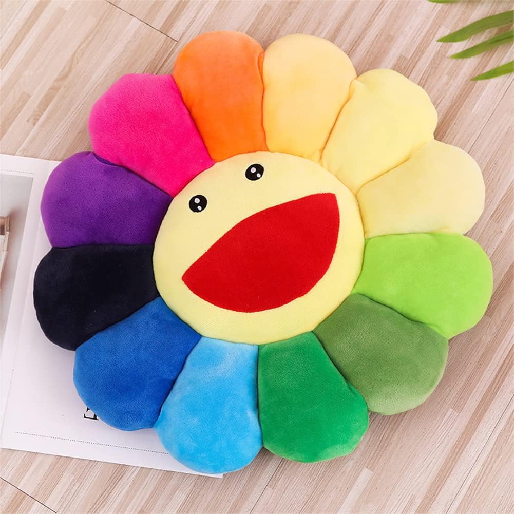 17" Smile Face Flower Plush Pillow Rainbow Chair Decoration Festive Toy Stuffed Doll Sleep Cushion Mat Home Sunflower Sofa Floor Pillow for Kids Relaxation Gift - Christmas Gift Set Christmas Decorations 17" Smile Face Flower Plush Pillow Rainbow Chair Decoration Festive Toy Stuffed Doll Sleep Cushion Mat Home Sunflower Sofa Floor Pillow for Kids Relaxation Gift - Christmas Gift Set Christmas Decorations
