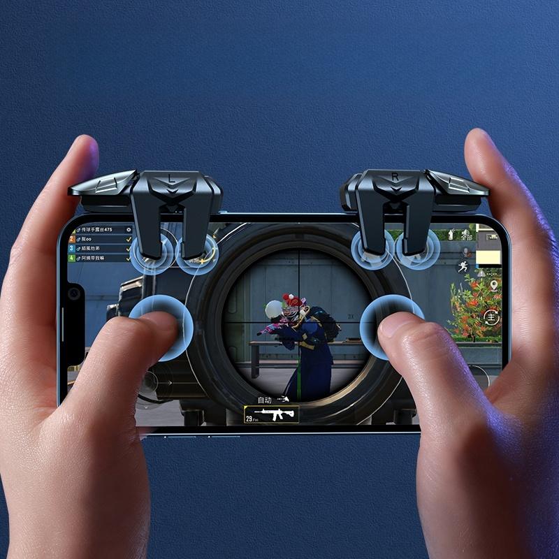 The G21 mobile game trigger is an ergonomic retractable gamepad with auxiliary buttons and mechanical buttons for mobile games handheld gaming console